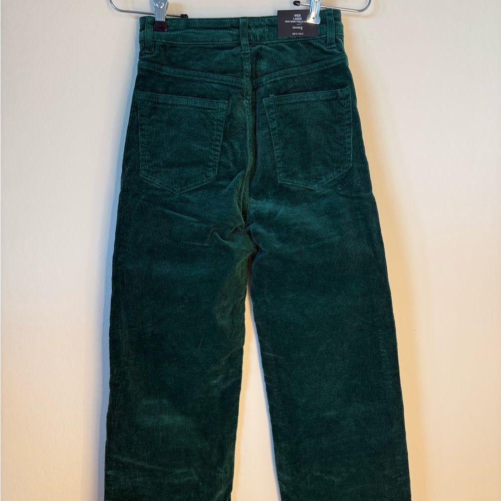 H&M Forest Green Corduroy Pants